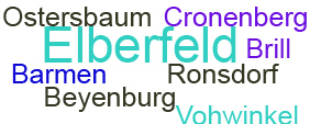Bezirke und Einsatzgebiete Schlüsseldienst Wuppertal